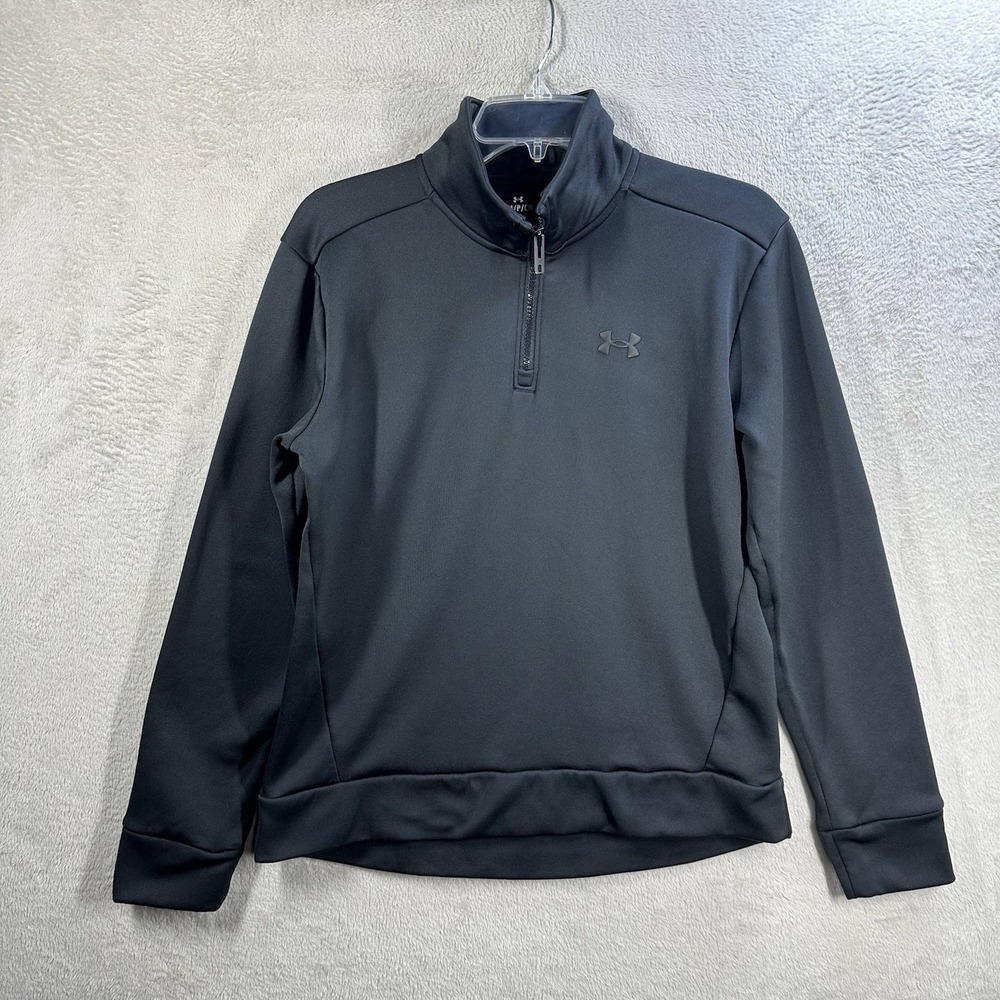 Under Armour 1/4‎ Zip Sweatshirt Women's S Loose Fit Black